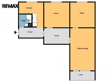 Pronájem bytu, 3+1, 78 m²