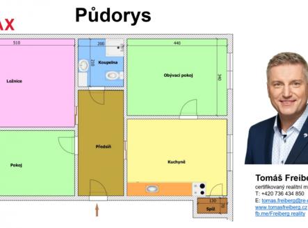 Pronájem bytu, 3+1, 72 m²