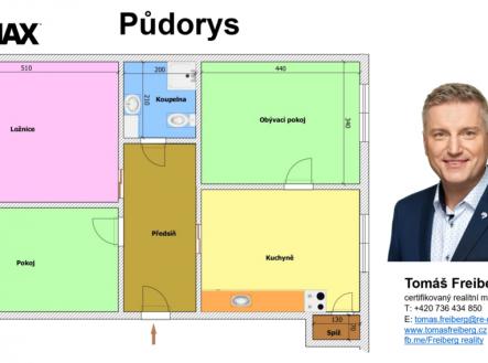 Pronájem bytu, 3+1, 72 m²