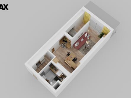 Prodej bytu, 1+kk, 62 m²