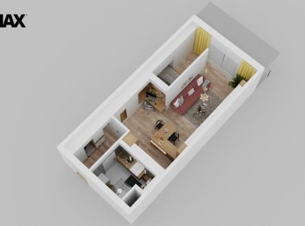 Prodej bytu, 1+kk, 62 m²