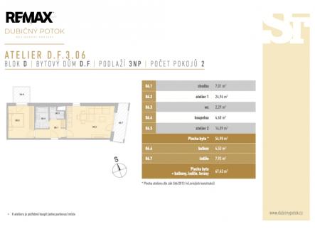 Prodej bytu, 2+kk, 67 m²