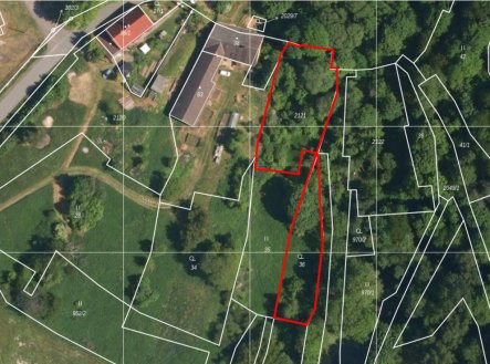 Pozemky 1818m2, podil 1/2 v insolvenci, Boněnov, Chodová Planá
