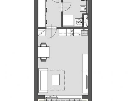 Prodej bytu, 1+kk, 34 m²