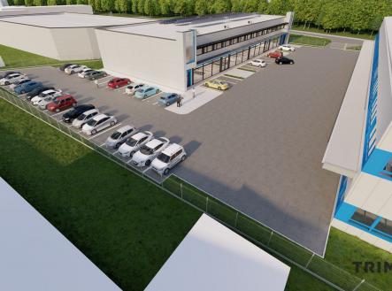 Pronájem - skladovací prostor, 422 m²