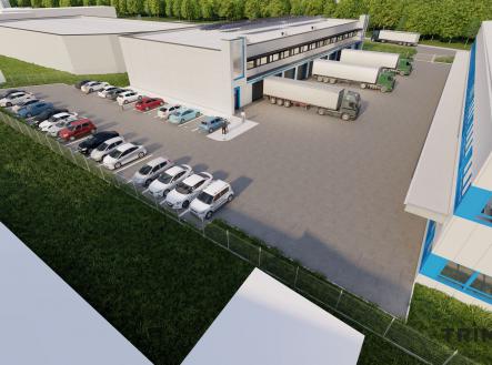 Pronájem - skladovací prostor, 868 m²