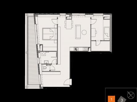 Prodej bytu, 3+kk, 73 m²