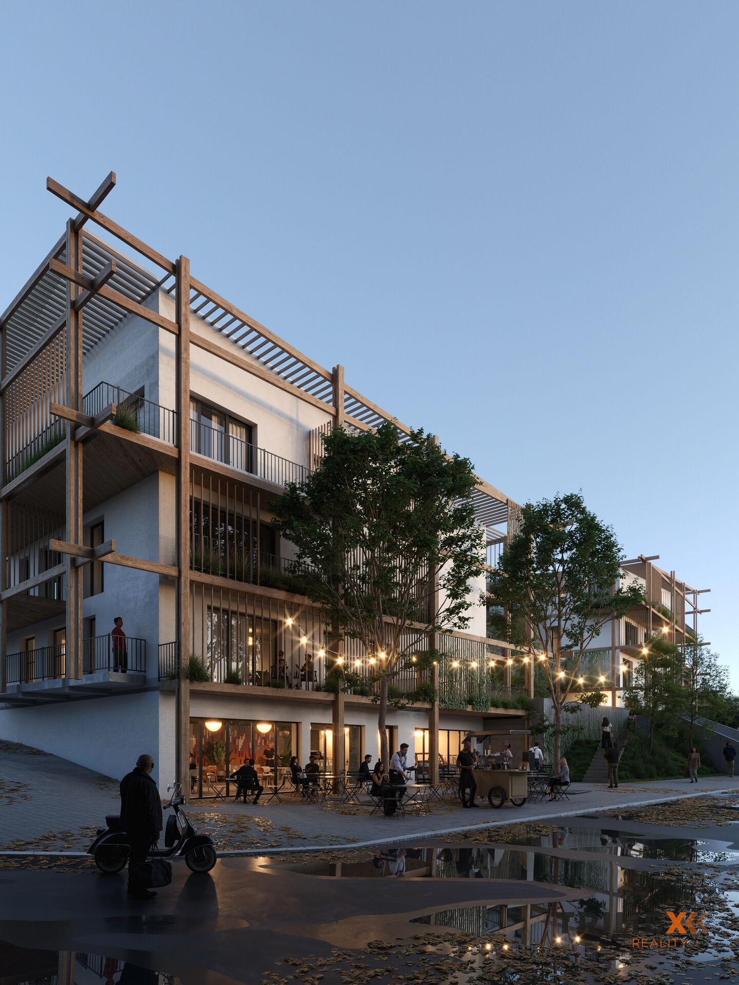 Rezidenci Štěpánov, Valašské Meziříčí, bytová jednotka 1+kk, 34,4 m2, balkon 12,43 m2