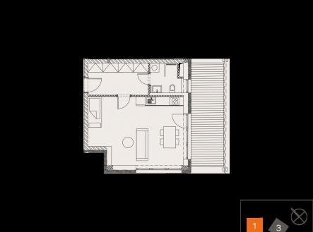 Prodej bytu, 1+kk, 38 m²