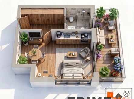 Prodej bytu, 1+kk, 38 m²