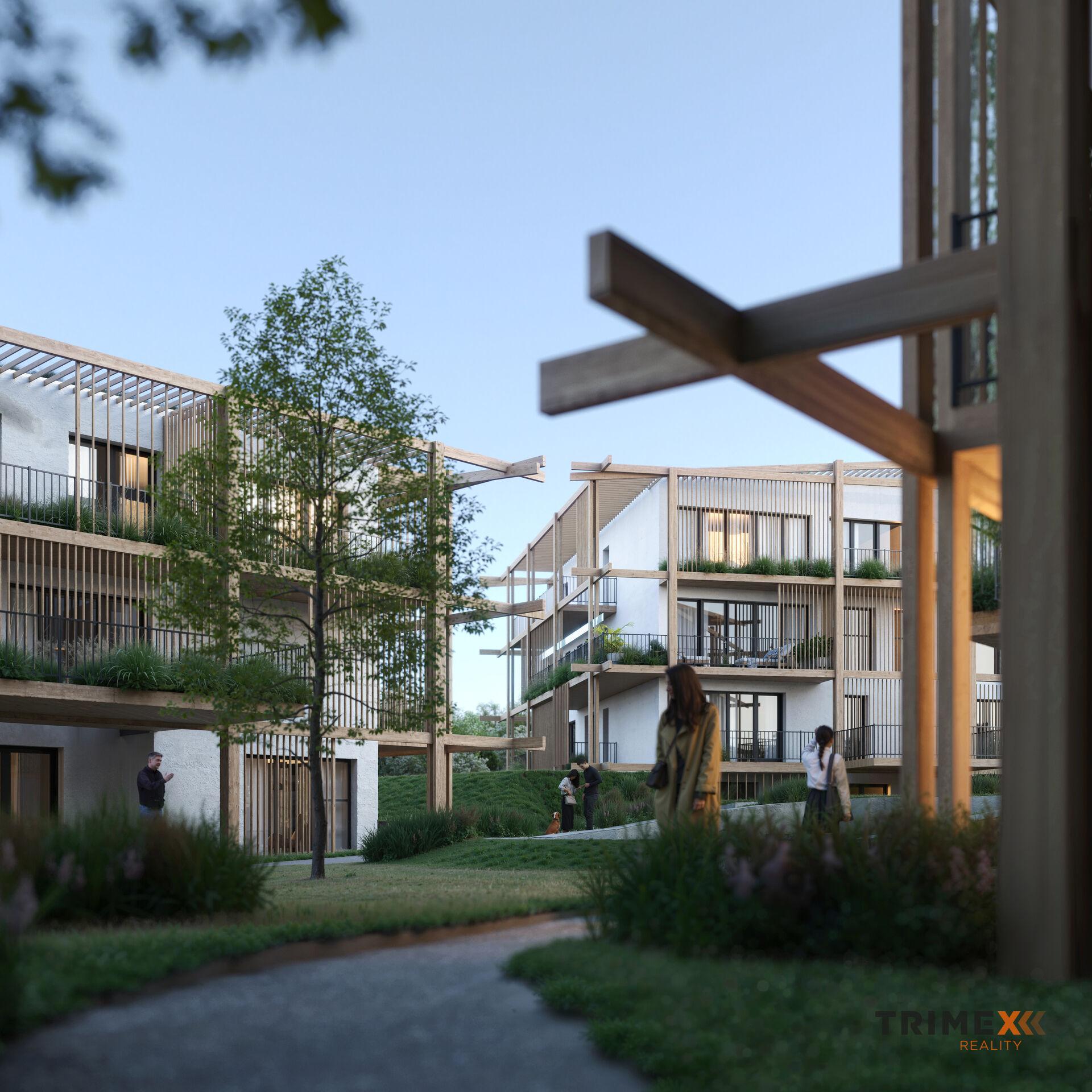 Rezidenci Štěpánov, Valašské Meziříčí, bytová jednotka 1+kk, 43,99 m2, balkon 13,91 m2