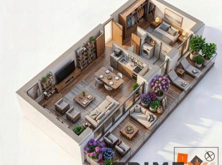 Prodej bytu, 2+kk, 54 m²
