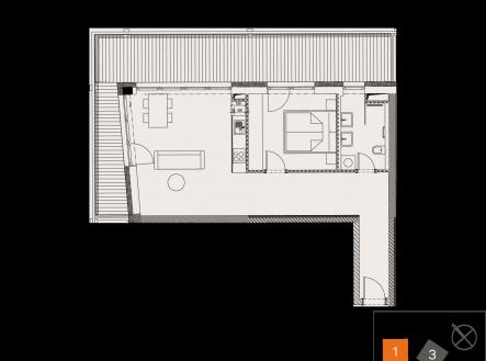 Prodej bytu, 2+kk, 57 m²