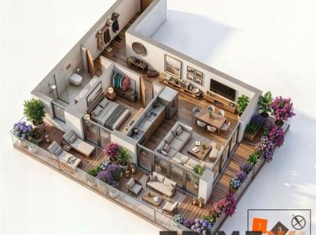 Prodej bytu, 2+kk, 57 m²
