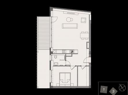 Prodej bytu, 2+kk, 66 m²