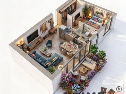 Prodej bytu, 2+kk, 66 m²