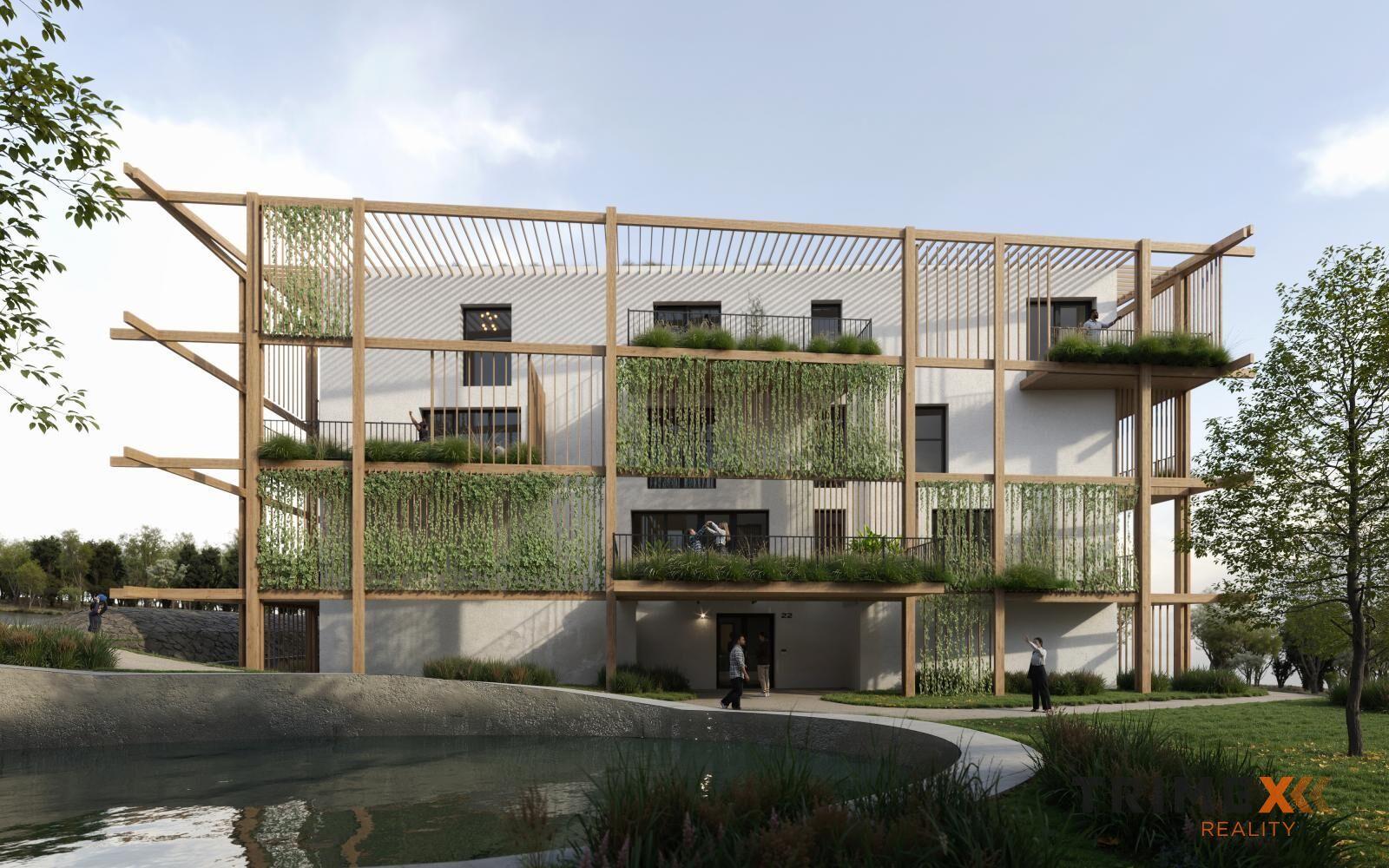 Rezidenci Štěpánov, Valašské Meziříčí, byt. jednotka 2+kk, 53,2 m2, terasa 11,26 m2, zahrada 80,3 m2