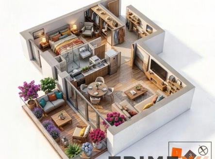 Prodej bytu, 2+kk, 53 m²
