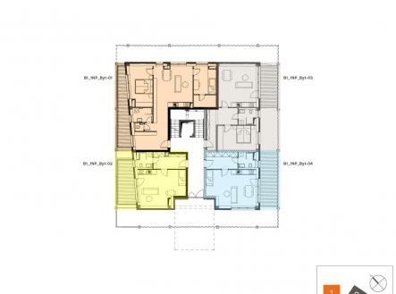 Prodej bytu, 2+kk, 53 m²