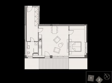 Prodej bytu, 2+kk, 61 m²