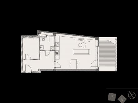 Prodej bytu, 1+kk, 47 m²