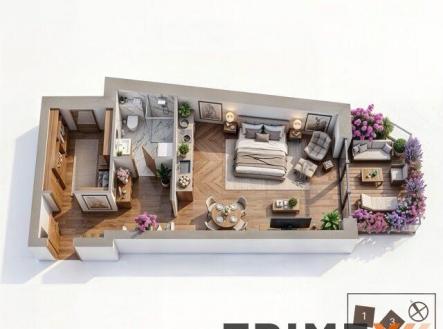 Prodej bytu, 1+kk, 47 m²
