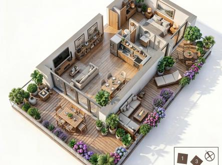 Prodej bytu, 2+kk, 39 m²