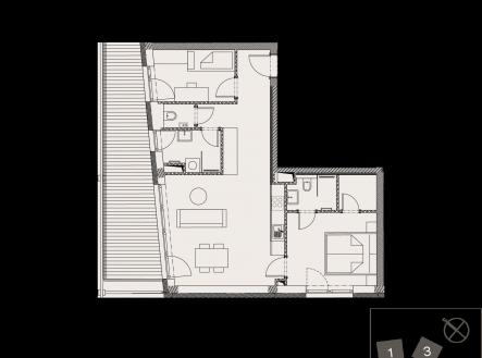 Prodej bytu, 3+kk, 65 m²