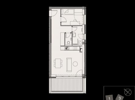 Prodej bytu, 2+kk, 45 m²