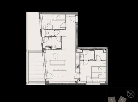 Prodej bytu, 3+kk, 63 m²