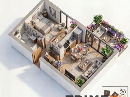 Prodej bytu, 2+kk, 44 m²