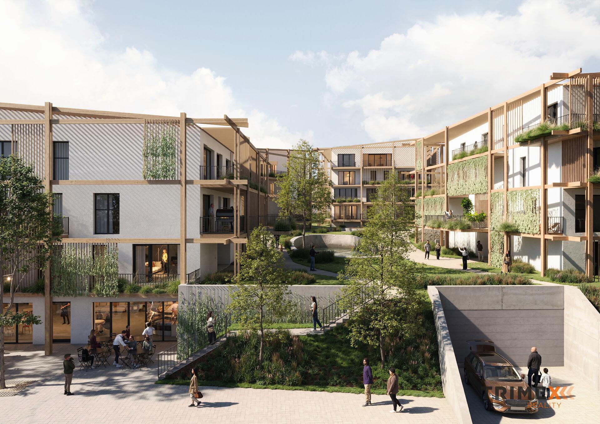 Rezidenci Štěpánov, Valašské Meziříčí, bytová jednotka 3+kk, 64,88 m2, balkon 36,83 m2