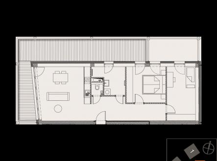 Prodej bytu, 3+kk, 71 m²