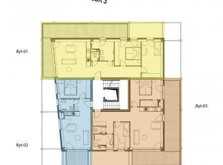 Prodej bytu, 3+kk, 71 m²