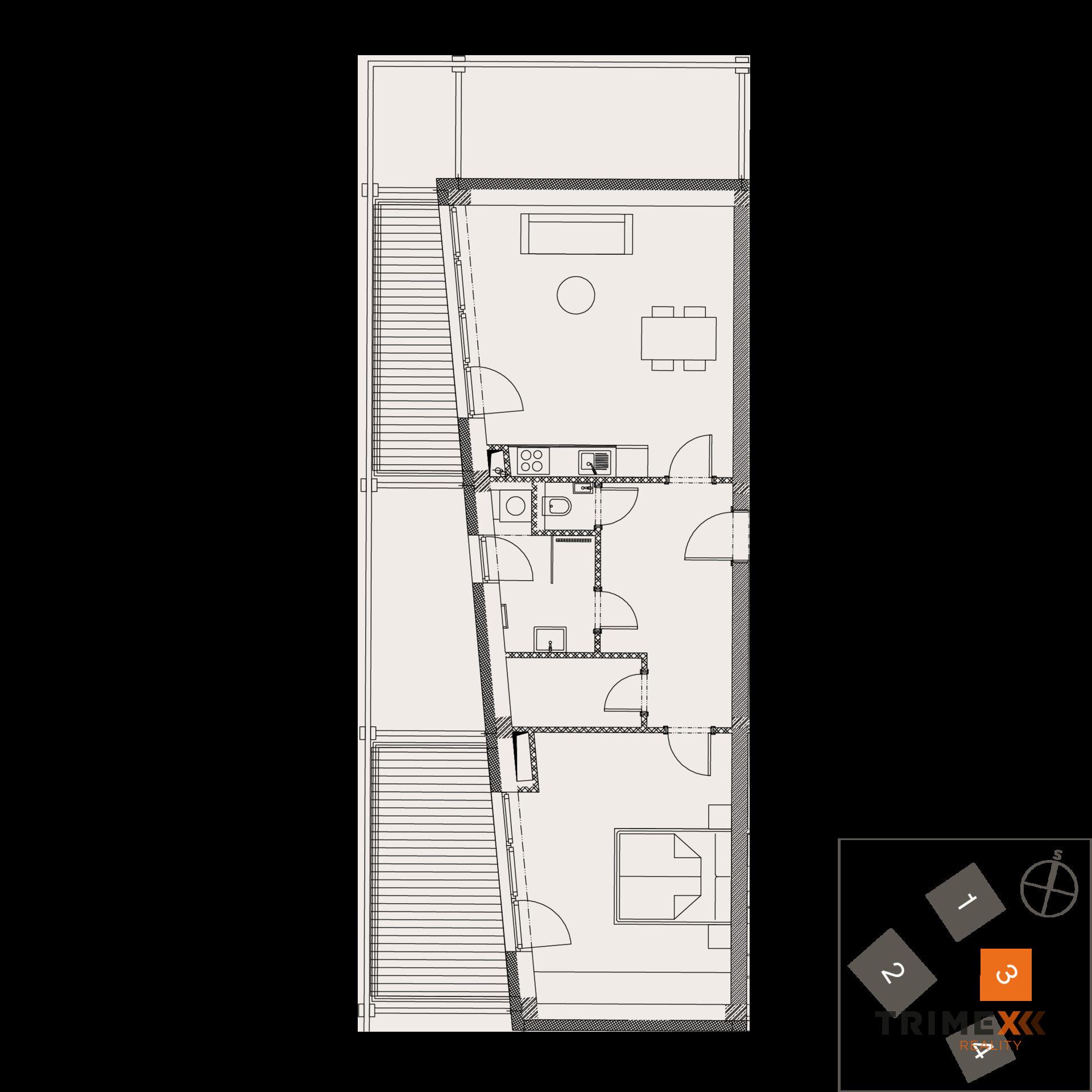 Rezidenci Štěpánov, Valašské Meziříčí, bytová jednotka 2+kk, 62,01 m2, balkon 18,43 m2