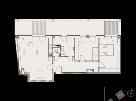Prodej bytu, 3+kk, 75 m²
