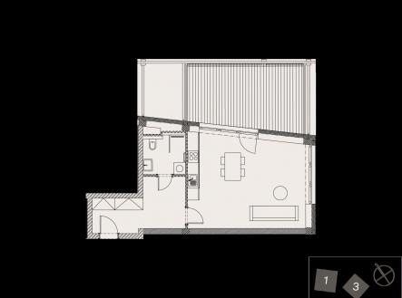 Prodej bytu, 1+kk, 42 m²