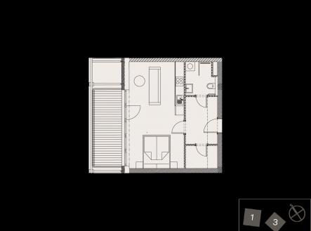Prodej bytu, 1+kk, 39 m²