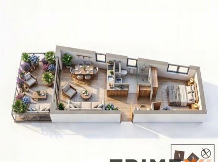 Prodej bytu, 2+kk, 53 m²