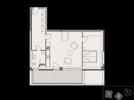 Prodej bytu, 2+kk, 63 m²