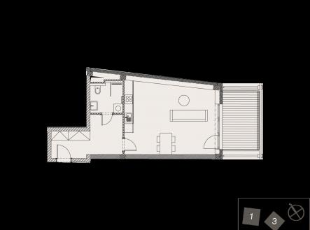 Prodej bytu, 1+kk, 41 m²