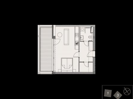 Prodej bytu, 1+kk, 39 m²