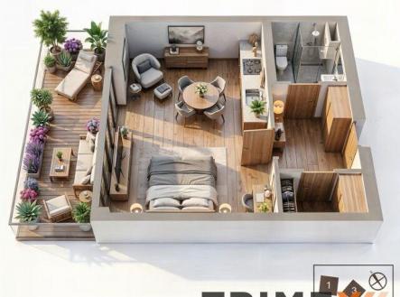 Prodej bytu, 1+kk, 39 m²