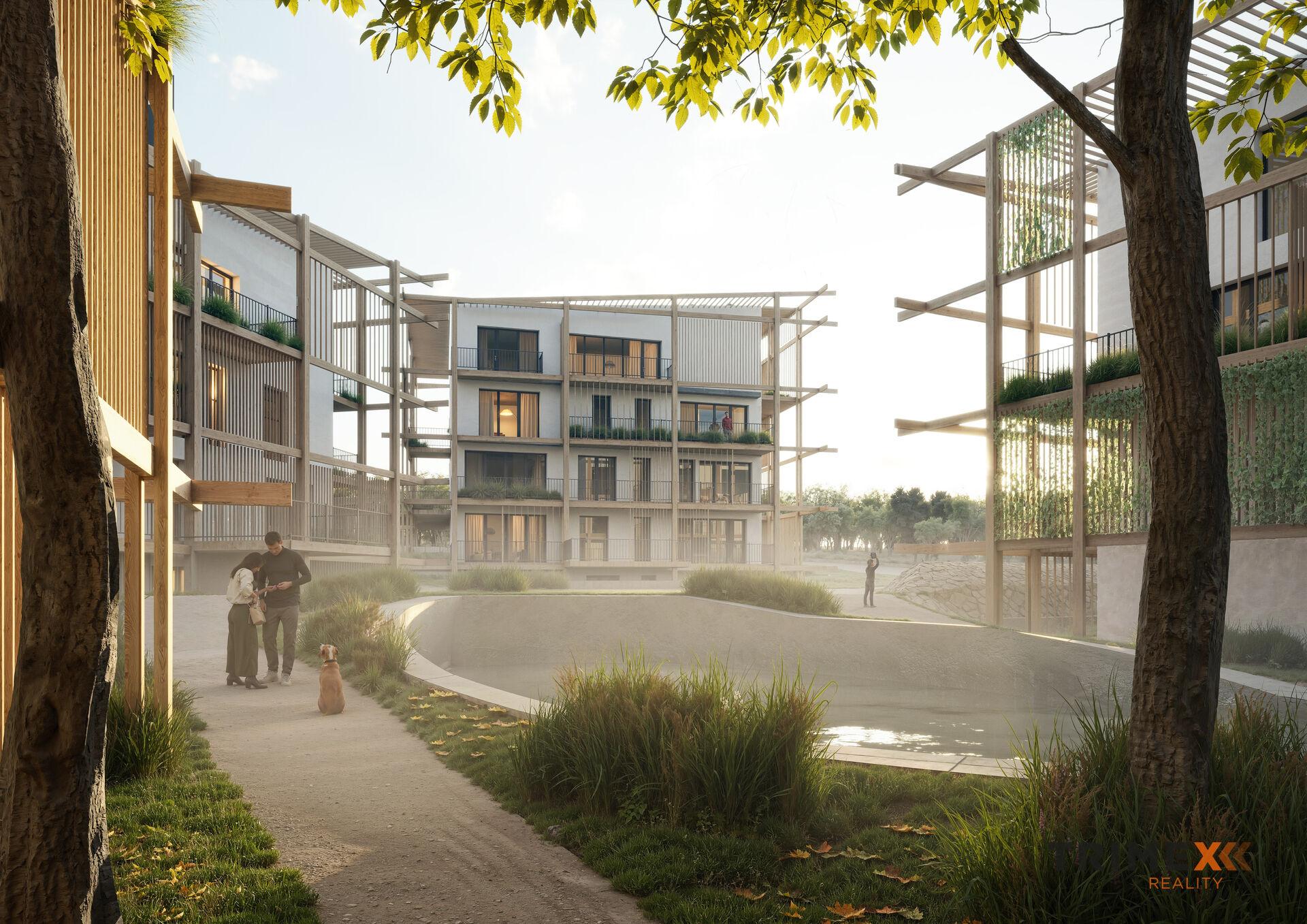 Rezidenci Štěpánov, Valašské Meziříčí, bytová jednotka 3+kk, 78,83 m2, balkon 30,47m2