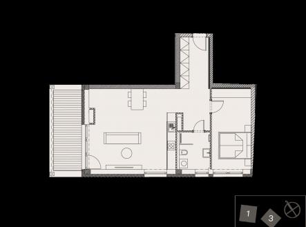 Prodej bytu, 2+kk, 63 m²