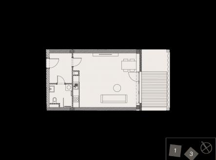 Prodej bytu, 1+kk, 41 m²