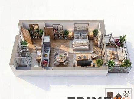 Prodej bytu, 1+kk, 41 m²