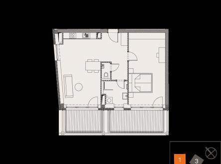 Prodej bytu, 2+kk, 61 m²