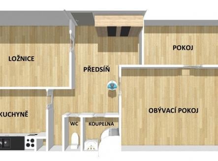 Prodej bytu, 3+1, 81 m²