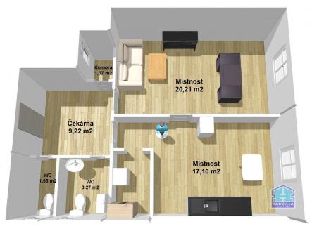 Pronájem komerčního objektu, jiný, 55 m²